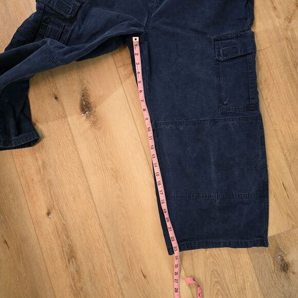 Task Force Field Gear Cargo Utility Ankle Pants Med Blue Wide Leg Gorpcore Baggy - Picture 3 of 7